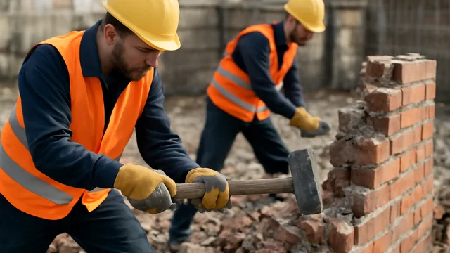 Кирпичного забора